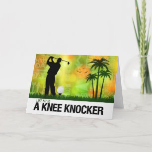 Carte Encouragement pour un thème de golf Golf Sports