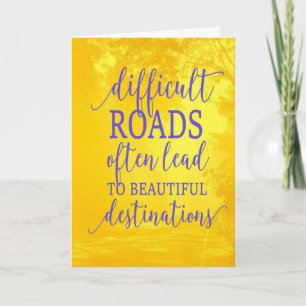 Carte Encouragement routier difficile