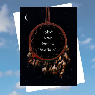 Carte Encouragement Suivez vos rêves Dreamcatcher