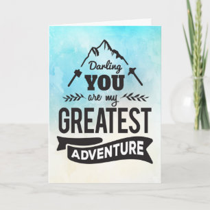 Carte Encouragement - You're my Greatest Adventure