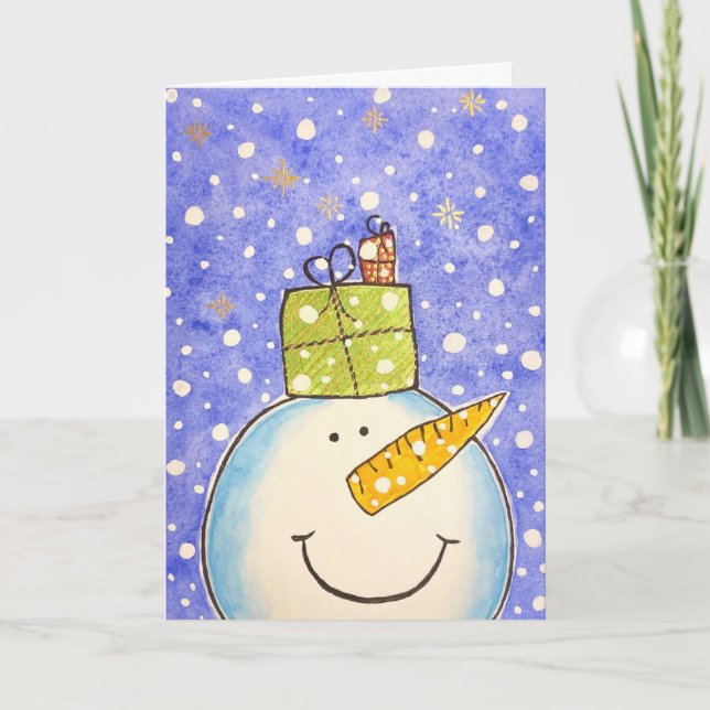Carte Encouragez-moi Snowman (Devant)