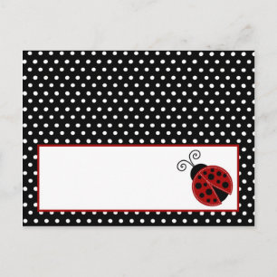 Carte Endroit Écrite Red Ladybug