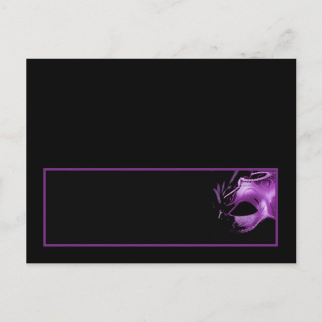 Carte Endroit Écrite Sweet 16 Violet Lilac Noir (Devant)