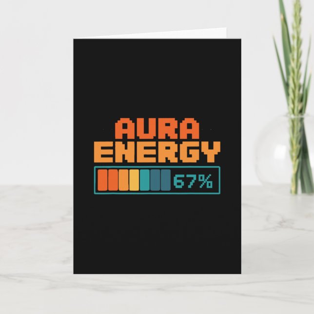 Carte Énergie Aura 67% Aura Farming Alpha Slang Gen 67èm (Devant)