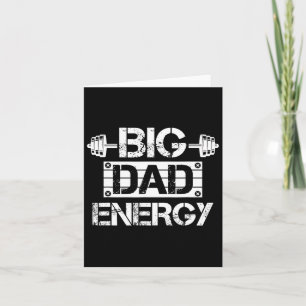 Carte Énergie Papa Big Bde Gym Vintage Fête des Pères