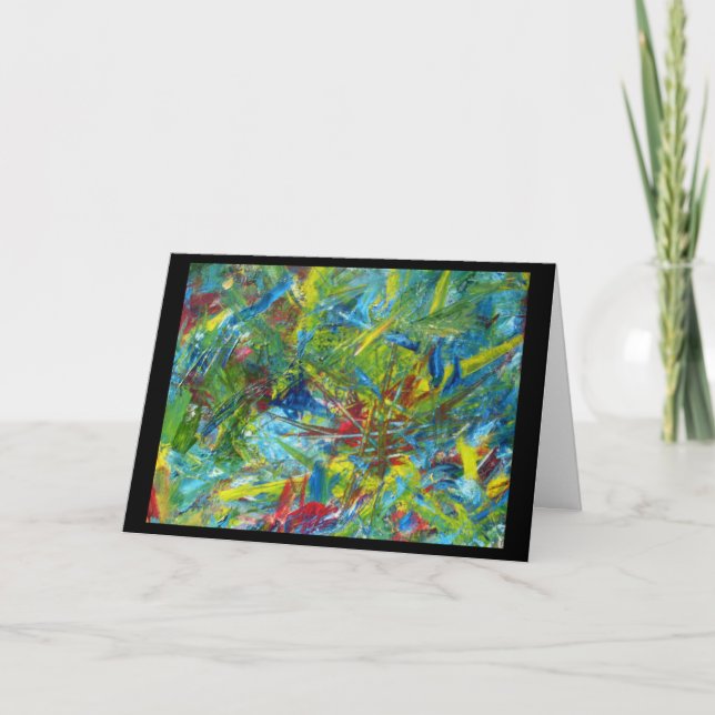 Carte Energy Fields peinture Abstraite, par Julia Morril (Devant)