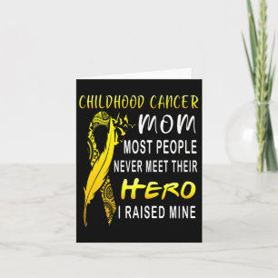 Carte Enfance Cancer Fighter Maman Mon Fils Est Mon Héro