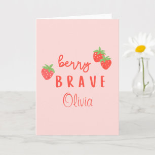 Carte enfance courageuse cancer malade enfants nom perso