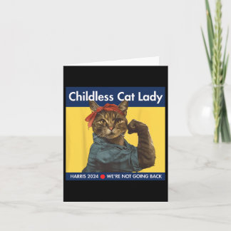 Carte Enfant Chat Lady Harris 2024 Nous ne rentrons pas