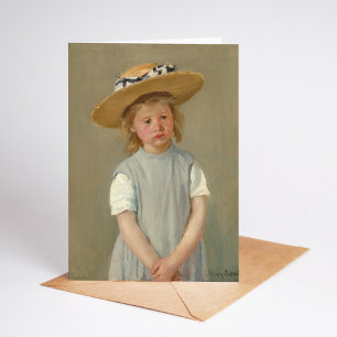 Carte Enfant dans un Casquette de paille   Mary Cassatt