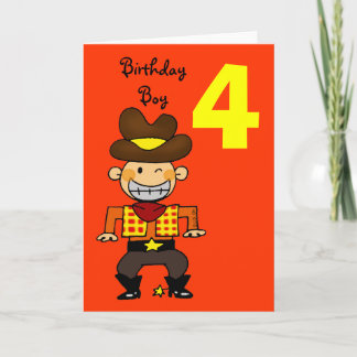 Carte Enfant de 4 ans