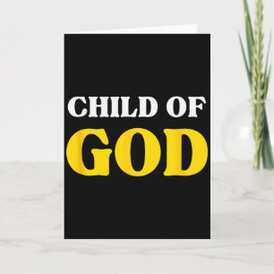 Carte Enfant de Dieu, Bien-Aimé Bénis, Foi Chrétienne