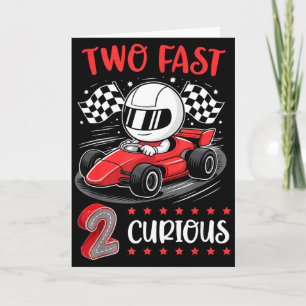 Carte Enfant Deux Rapide 2 Curieux 2e Anniversaire Deux