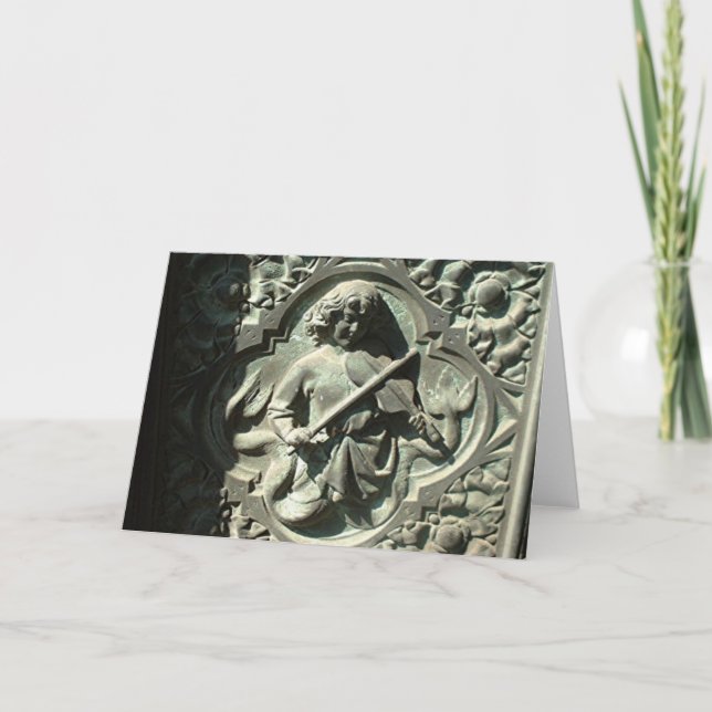 Carte Enfant jouant au violon (Devant)