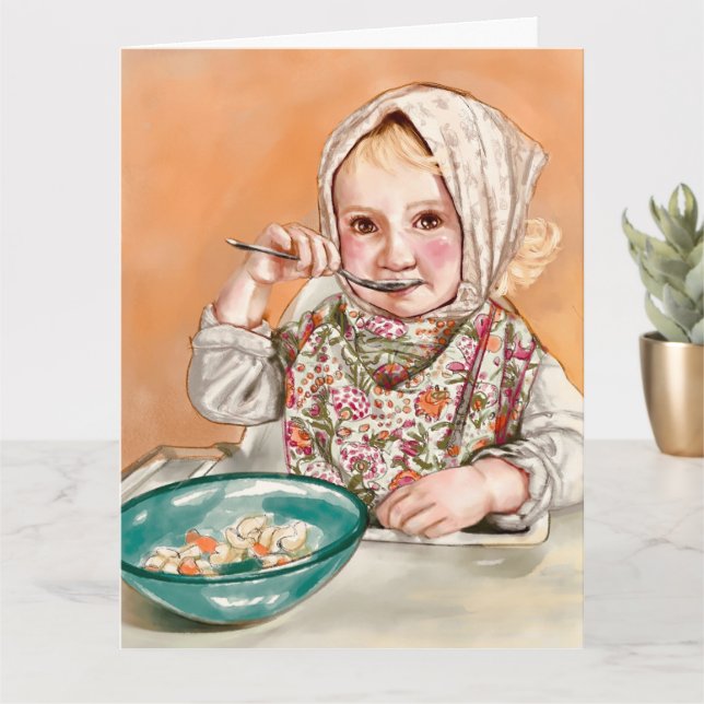 Carte enfant mignon (Petite plante)