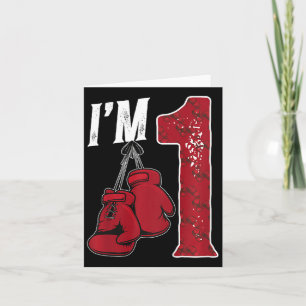 Carte Enfants 1er Anniversaire Boy Un An Boxer