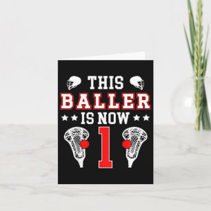 Carte Enfants 1er Anniversaire Lacrosse Un An Vieux Lacr