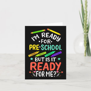 Carte Enfants 1Er Jour De Préscolaire Pré-k Premier Jour