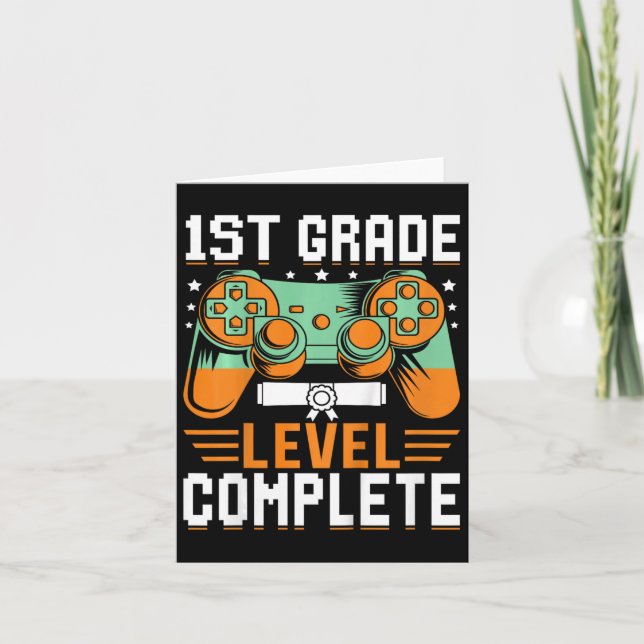 Carte Enfants 1ère année Niveau Complet Graduation Vidéo (Devant)