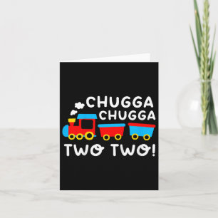 Carte Enfants 2e anniversaire Boy Train Chugga Chugga De
