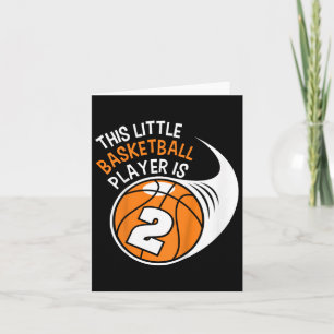Carte Enfants 2e anniversaire Garçons Bysketbyll Sport 2