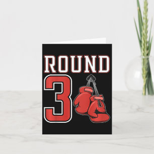 Carte Enfants 3e anniversaire Boxer Boy 3 ans Boxer Anni