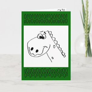Carte Enfants 3e anniversaire Dinosaur (couleur moi)