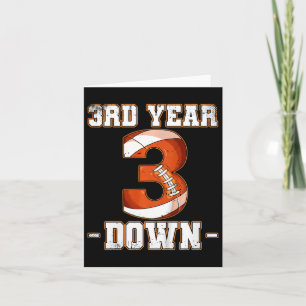 Carte Enfants 3e anniversaire Football 3e année bas Foot