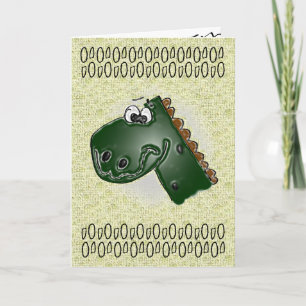 Carte Enfants 4E anniversaire 3D Dinosaur