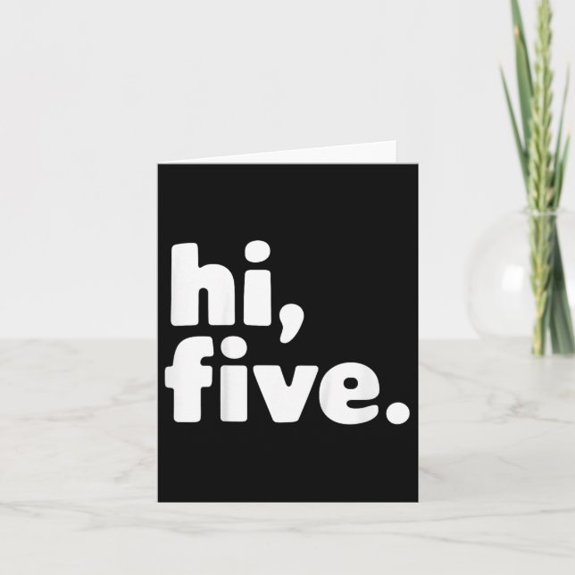 Carte Enfants 5 ans 5 ans fête d'anniversaire 5 ans (Devant)