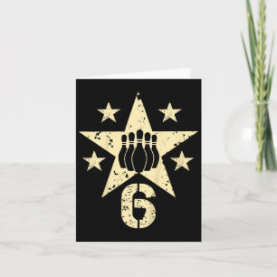 Carte Enfants 6 ans Bowling Anniversaire 6 ans 6e annive