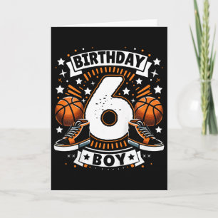 Carte Enfants 6ème Anniversaire Garçon 6 Ans Garçon Sket
