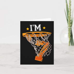 Carte Enfants 7e anniversaire Basketball I'm 7 Garçon Fi