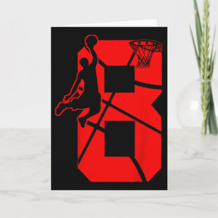 Carte Enfants 8 ans 8ème Bysketbyll Anniversaire