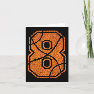 Carte Enfants 8e anniversaire de basket-ball Garçons Enf