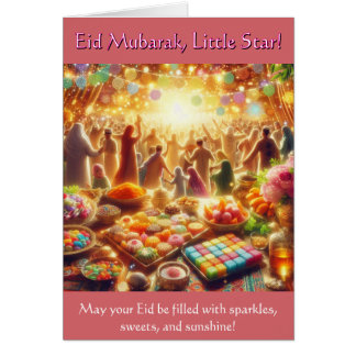 Carte Enfants Aïd - Aïd Moubarak Little Star