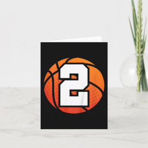 Carte Enfants Basketball Anniversaire Numéro 2 pour Ol d