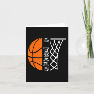 Carte Enfants Basketball Anniversaire Pour Garçons 8 Ans