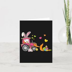Carte Enfants Bulldozer Easter Bunny Oeufs Cute Camion G