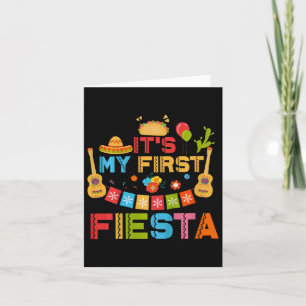Carte Enfants C'est ma première fête Anniversaire Mexica