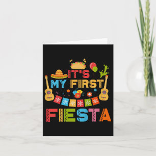Carte Enfants C'Est Ma Première Fête Anniversaire Mexica