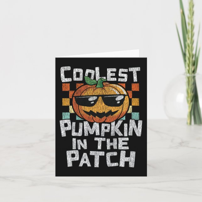 Carte Enfants Citrouille la Plus Cool du Patch Toddler G (Devant)