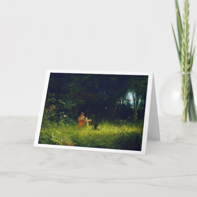 Carte Enfants dans la forêt, Ivan Kramskoi (Devant)