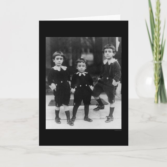 Carte Enfants dans Little Lord Fauntleroy costumes 1914 (Devant)
