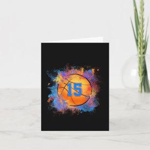 Carte Enfants de 15 ans 15e anniversaire Bysketbyll Enfa