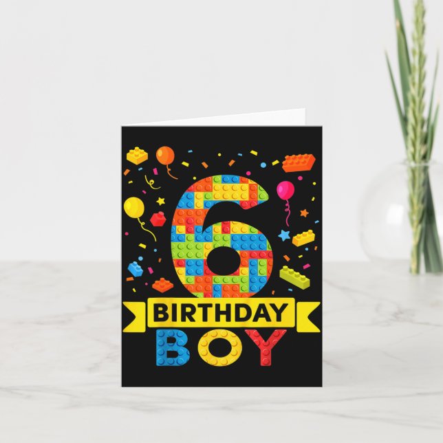 Carte Enfants de 6 ans Blocs de construction Bâtisseur 6 (Devant)