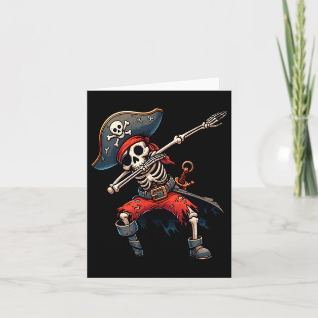 Carte Enfants de pirates squelettes  (Devant)