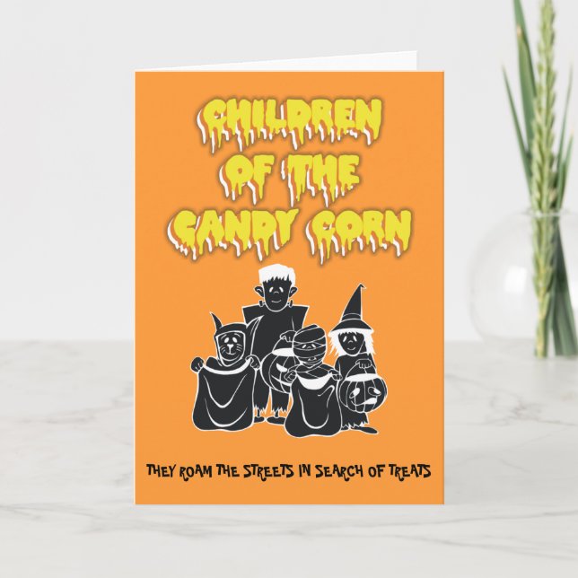 Carte Enfants des bonbons au maïs (Devant)