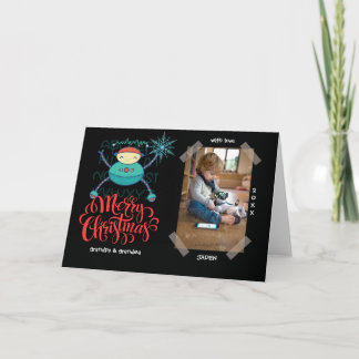 Carte Enfants Éducatif ABC Robot DIY Noël Photo