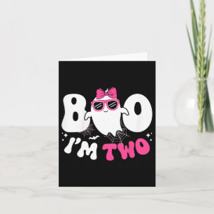 Carte Enfants Fantôme Boo Je suis deux fille de 2e anniv